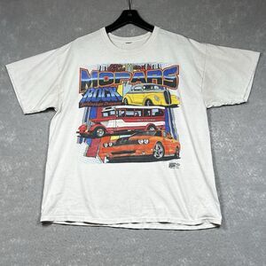 Vintage Mopar Shirt Mens Size XL White Rock Rockingham Dragway Raceway Park